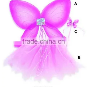 Baby Girls Fairy Party Dresses With Wings thumbnail-1
