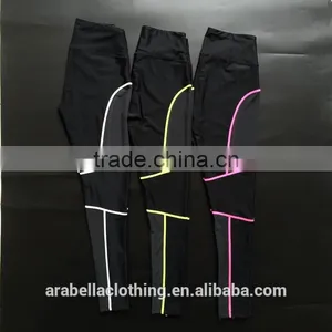 New Fashion Yoga Gym Geometric Mesh Leggings Fitness Work Out Black Elastic Running Pants thumbnail-6