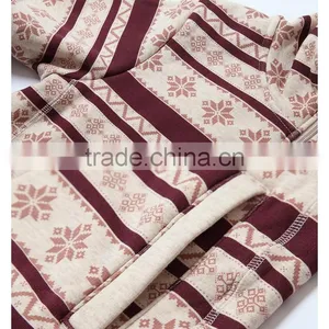 Women Man Polar Fleece Hoodies Stripe Flower Printed Patern thumbnail-4
