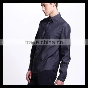 Latest Customized Fancy Dark Gray Denim t Shirt Printer Used thumbnail-1