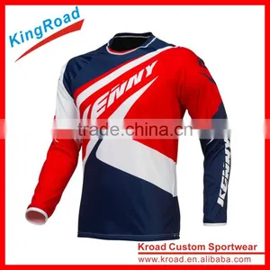 Kroad Custom Sublimation Long Sleeve Downhill Jerseys, Funny Bicycle Jerseys for Club thumbnail-1