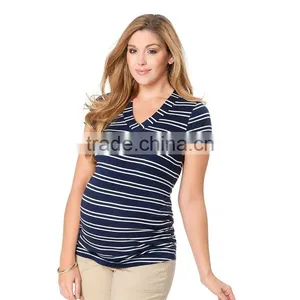OEM Plus Size Fashion Women Maternity t Shirt Maternity Clothes Cheap thumbnail-1