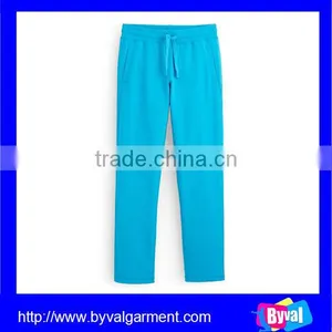 Factory Direct Sell Womens Pure Color French Terry Cotton Sport Jogger or Yoga Pants thumbnail-1