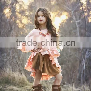 Wholesale Girl Dress / BOHO Girls Ruffle Dress / Custom Girls Partty Dress thumbnail-1