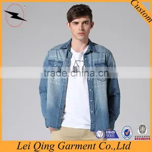 Wholesale Plain Denim Jackets Shirts Suppliers thumbnail-5
