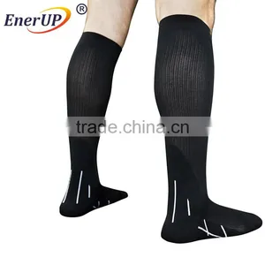 Breathable Men Knee High Copper Compression Socks for Sports thumbnail-5