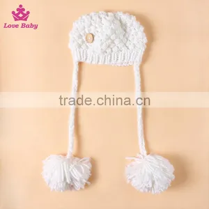 Wholesale Photography Prop Baby Infant Costume Cute Crochet Knitted Hat Cap thumbnail-1