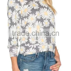 Runwaylover EY2353B New Design 2017 Ladies Fashion Printed Hoodies thumbnail-2