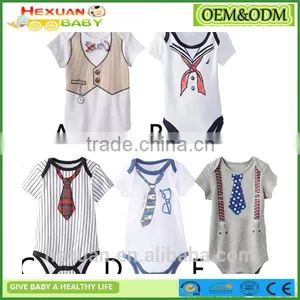 Short Sleeve Cartoon Printing Wholesale Baby Romper Gift Set thumbnail-1