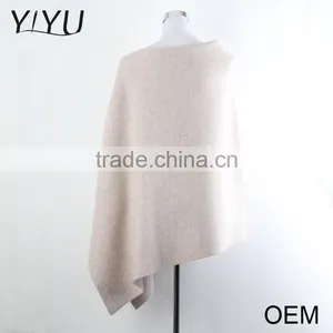 Wholesale 2017 Winter OEM Design Women Cashmere Cape Poncho and Shawl Sweater thumbnail-3