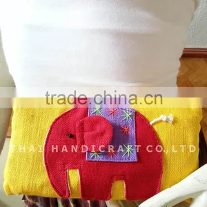 Thai Handmade Elephant Coin Purse Wallet Money Bag Pencil Bag thumbnail-1
