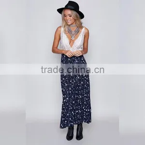 Hottest Gypsy Lady Clothing Boho Chic Latest Printed Wrap Maxi Skirt thumbnail-2