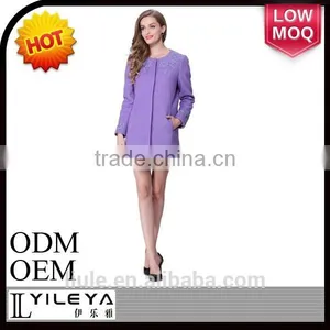 2015 New Korean Style Fashion Woolen Winter Design Lady Coat thumbnail-3