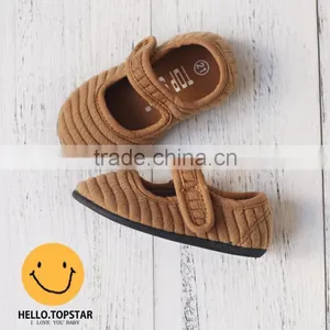 Canvas Fabric Girl Shoes, Magic Hook and Loop Kids Shoes thumbnail-6