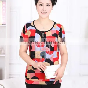 New 2017 Summer t Shirts Nice Flower Printing t Shirt Women Tops Plus Size Clothing thumbnail-4