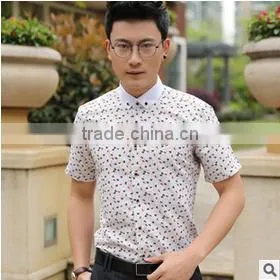 Latest Shirt Designs for Men 2016 Fancy Custom Elongated Printed Hawaiian Short Sleeve T-shirt thumbnail-5