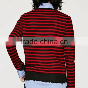 2017 Men Creative Youthful Pullover Stripe Woollen Sweaters for Custom Wholesale thumbnail-3