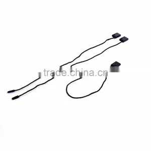 Polyester Hang Tag Snap Lock Pin Black 19.5cm(7 5/8") x 0.8cm( 3/8"), 1 Piece thumbnail-3