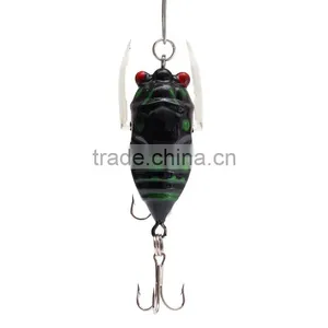 Hot SaLE Excellent Quality 4cm Plastic Fishing Lures Minnow Lure Bass Bait Tackle Hooks thumbnail-1