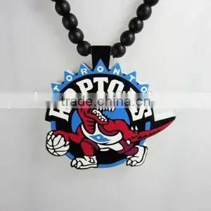 Cheap Custom Sports Style Good Wood Acrylic Necklace thumbnail-1