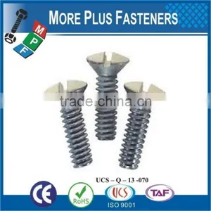 Made in Taiwan Stainless Steel Slotted or Phillips Oval Countersunk Head Machine Screw thumbnail-1