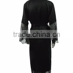 High Quality Black Lace Robe thumbnail-2