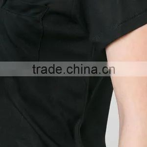 Custom Womens V Neck Blank Plain T Shirts,Pure Black Cotton V Neck T-Shirts For Women thumbnail-6