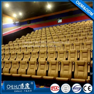 Luxury Leather Folded Cinema Theater Chair,hot Sale Movie Theatre Seats thumbnail-1