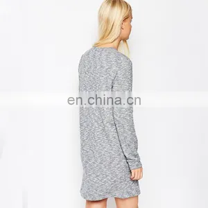 Top Quality Long Sleeve Cotton Mini Dress Latest Designer One Piece Girls Party Dresses thumbnail-2