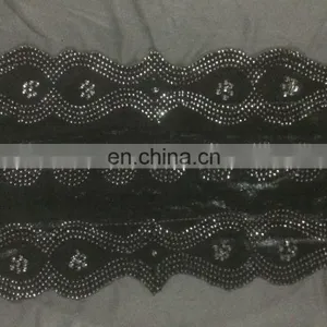 Lycra(Stretchable) & Velvet Burkha With Black Diamond Stone Work / Burkha for Casual Daily Work Wear thumbnail-5