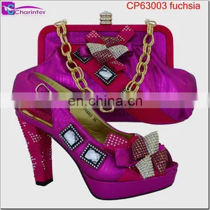 Italian Shoes and Bags to Match Women Ladies Shoes Wholesale African Shoes and Bag thumbnail-3