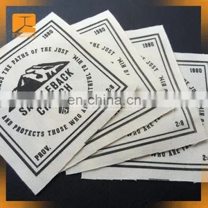 Printed Soft 100% Organic Cotton Labels Clothing Main Label for Garments and Hats thumbnail-2