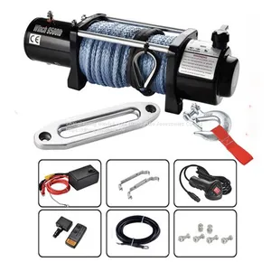 4x4 9500lbs Wireless Control Jeep Electric Winches 12V thumbnail-1