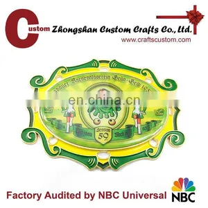 Promotional Gifts Expert Factory Custom Green Clown Photo Dome Carnival Medal thumbnail-1