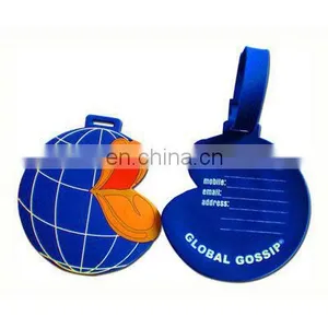 Wholesale Rubber Soft Pvc Custom Plastic Silicone Luggage Tag thumbnail-1