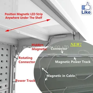 ODM Magnetic Aluminum Profile Supermarket Shelf Lighting Racks Lighting thumbnail-1