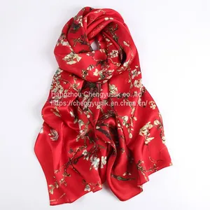 90*90 Head Scarf Digital Printing Square Women Scarf Hijab Headscarf thumbnail-3