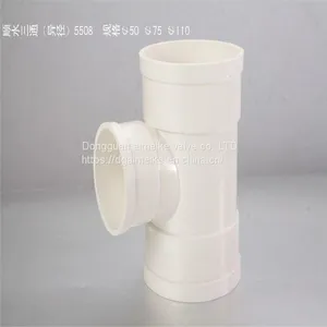 PVC Clamp Water Drainage Dwv Pipe Short Plastic Tees thumbnail-1
