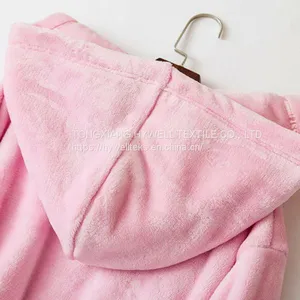 100% Polyester Flannel Coral Fleece Fabric for Blanket, Bathrobe, Pajamas thumbnail-3