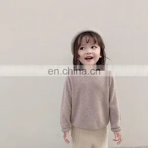 6461/High Quality Warm Woollen Knitted Sweater for Baby Girls Wholesale Solid Girl Winter Clothing thumbnail-2