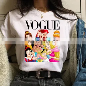 2020 Princess Vogue Tee Women Summer Graphic T-Shirts thumbnail-6