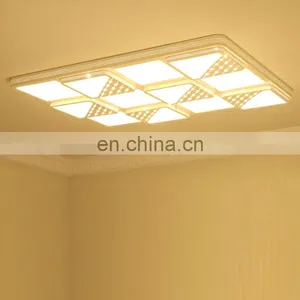 Iron Acrylic Rectangular Simple LED Ceiling Light Atmosphere Living Room Bedroom Lights thumbnail-4