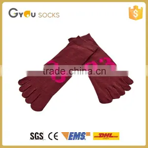 Latex Cashmere Five Finger Toe Unisex Sock With Number Pattern thumbnail-3