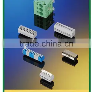 Screwless Terminal Block Solder Pin Mounted 300V 10A Pitch 3.5 mm thumbnail-2