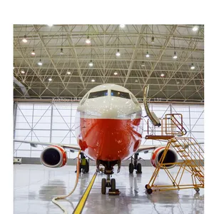 Customized Dimension Long Span Steel Space Frame Airplane Prefabricated Hangar thumbnail-4
