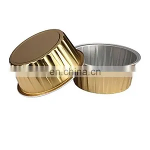 New Aluminum Foil 125 ml Cake Cup Cupcake Baking Cup thumbnail-1