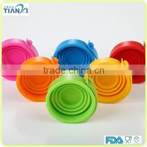 High Quality Cute Heat And Cold Resistant Silicone Water Cup With Handle thumbnail-2