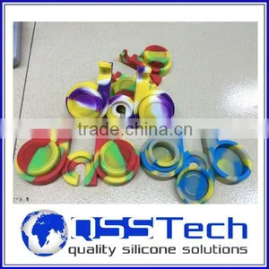 High Quality 7ml Customized Small Silicone Washer/ Oil Dab Wax Container/ Silicone Wax and Oil Container thumbnail-1