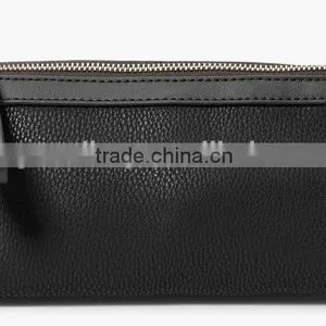 Pebbled Leather Cosmetic Bag With Wristlet Makeup Case Pouch Multiple Clutch Purse for Ladies thumbnail-3