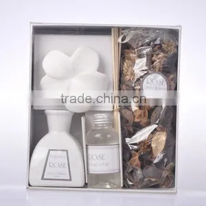 Home Fragrance Set /100ml Add Liquid, Clay Flower, Rattan Sticks, 60g Dry Flower Sachet SA-0305 thumbnail-1